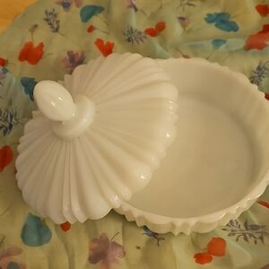 Vintage Milk Glass Dish
